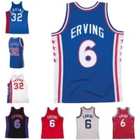 Uf Stitched classic retro jersey Julius Erving jersey Mitchell and Ness 1976-77 82-83 ALL-STAR Basketball jerseys Men Women Youth S-6XL