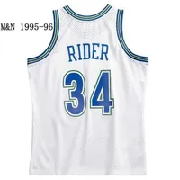 Mt Stitched basketball jersey Isaiah Rider Jr. Mitchell and Ness 1995-96 classic retro jerseys Men Women Youth S-6XL