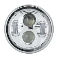 Motorcycle Round Headlight Retro Style Head Lamp Modification Fits for CG125 GN125Electrosilvering
