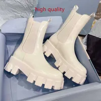 Boots Boots Shoes Tank Trifle Designer Women 'S Martin Short Semi Patent Leather Fashion Western Rome Elastic Mouth Thick Bottom Round Toe Trendy