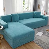 Стул S Waterdichte elastische диван voor wonkamer 1/2/3/4 zits dikke polar fleece l-vormige hoek sofa cover fauteuil protector 0926