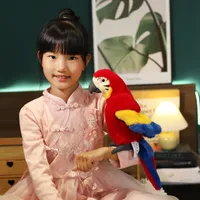 15 pezzi da 25 cm parrot colorato giocattolo peluche pluh imbottito bambola uccello a quattro colori come un vero regalo di peluche che placa il regalo di Natale
