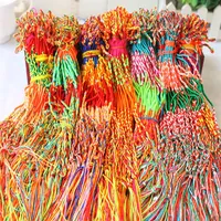 whole 200pcs Bohemia women's mixed handmade silk knot chains bracelets wristbands brand new drop party gifts frie3427