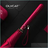 Guarda -chuvas olycat elegante guarda -chuva anti -UV Designer longo