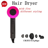 New Hair Dryer D08 Generation with five stylers No Fan styling curling curler blowers Vacuum Professional Salon Tools Heat Super Speed US UK EU Plug styling iron
