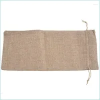 Gift Wrap Gift Wrap 10Pcs Jute Wine Bags 14 X 6 1 4 Inches Hessian Bottle With Dstring Drop Delivery 2021 Home Garden Fe Mylarbagshop Dhgs8