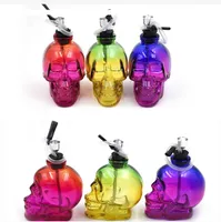 Multicolor Smoking glass skull Pipe Beaker base Dab Rigs Water Pipes with accessories Smoking Pipes Accessory