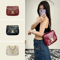 Waist Bags 2022 Autumn and Winter Tide Large capacity leather one shoulder cross body women's bag Triumph Arch envelope commute to work