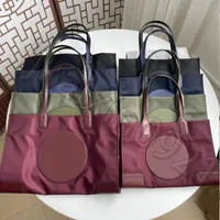 Mulheres bolsas de compra bolsa de bolsa de qualidade de linho de linho de moda de nylon linho de linho linho de luxo de luxuos