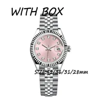 Mens Automatic Mechanical movement Watches 36/41MM Full Stainless steel Luminous Waterproof pink 28/31MM Women Watch Couples Style Classic Wristwatches