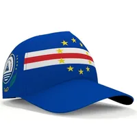Ball Caps Cape Verde Beyzbol Ücretsiz 3D Özel Yapım İsim Team CV Hats Portekizce Ülke Seyahat Nation Island Flag Headgear 220928
