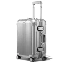 Silver Germany Suitcases Cabin Luggage Trolley Rolling Trunks Jewelry Box for Business Trips217I