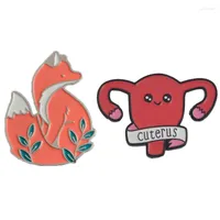 Brooches 2 Pcs Cartoon Pin Animal In Forest Brooch For Kids Lapel Pins Buckle Badge Jacket Bag Coat Gift