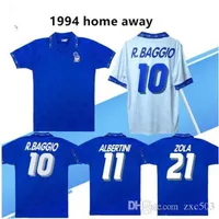 22/23 1990 1994 A equipe nacional da Itália Retro Home Away Soccer Jersey 94 Itália Maldini Baresi Roberto Baggio Zola Conte Vintage Classic Football