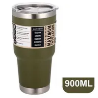 30oz 20oz Stainless Steel Coffee Mug Travel Water Cups Tumbler Vacuum Flask Bottle Thermocup C0928