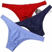 underpants 4 Piece Mens Briefs Jockstrap Sexy Striped Underwear Calzoncillos Hombre Slip Homme Gay Panties Thongs Bikini Tanga Plus Size 78yf#