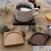Mats Pads Wooden Cup Mat Tableware Decor Table Durable Kitchen Supplies Heat Resistant Placemat Practical Drop Delivery 2021 Home Ga Dhvaf