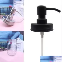 Liquid Soap Dispenser Black Mason Jar Soap Dispenser With Rust Proof Stainless Steel Pump For Kitchen And Bathroom- No Jars 185 Soif Dhdui
