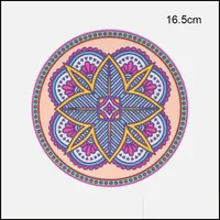 Mats Pads Thickened Sile Heat Insation Pad Retro Floral Pattern Round High Temperature Resistant Household Anti-Scalding Xh8Z Drop D Dhrn6