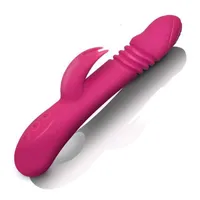 Masajeador de apelaci￳n sexual 36 m￡s 6 modos Vibrador de conejo de silicona 360 grados girando y empujando G spot consolador juguetes para adultos mujeres