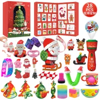 Christmas Toy Supplies Fidget Toys 24 Days Christmas Advent Calendar Pack Anti Stress Toys Kit Stress Relief Figet Toy Box Kids Christmas Gift 220927