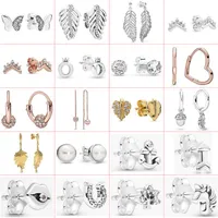 2021 new style 925 sterling silver classic fashion DIY high-end cartoon creative elegant earrings jewelry factory direct s304J