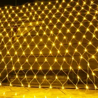 Strings BEIAIDI Christmas Mesh Net Led String Light 2x2m 3x2m 6x4m Outdoor Patio Garden Wedding Window Curtain Garland