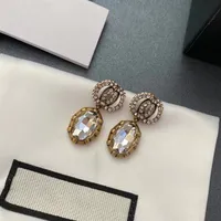 Fashion Designer Earrings For Women Stud Earrings Pearl Jewelry Gold Letters Hoop Earring Diomond Box Wedding Ear Studs Charm 2022280Y