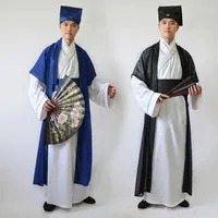 ارتداء المرحلة الصينية الشعبية الصينية القديمة الأزياء الرجال الوطنية تانغ سلالة هانفو رداء التقليدية للطلاب الأفلام التلفزيونية