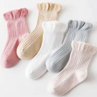 Kids Ruffle socks 2021 spring new children cotton lace sock girls short sock kids falbala princess sock A5801332c