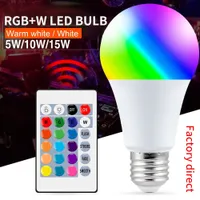 5W 10W 15W E27 RGBW LED Light Bulb RGB COB Spotlight 16 Color Change Christmas with Remote