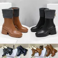 Women Platform Boot Betty Boot Pvc Rain Boots Mallo Abkle Welly Jamie Heels High Designer Designer Black Affitto Black Waterproof Outdoor Rainshoes