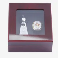 Sport Collectibles Rugby Ring Fantasy Football 10 cm Trophäe Boutique Display Box Memorial Gift220d