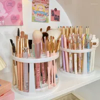 Storage Boxes Box Lattices Make-up Brush Table Organizer Make Up Tools Pen Makeup Nail Polish Cosmetic Holder