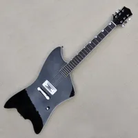 Factory Custom Black Electric Guitar with Chrome Hardware Rosewood Fretboard One pickup Can be Customized