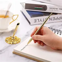 Painting Supplies Hollow Round Pen Holder Signing Pen Set for Wedding Bridal Engagement Guests Book Valentine's Day Favor