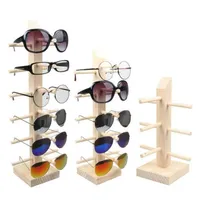 Nouvelles verres de soleil lunettes de bois affichage de support en bois affichage de support de support de support de support 9 tailles Options de matériau naturel 2705