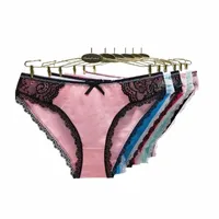 women's Panties Moonflame 5 Pcs lots Arrival Ladies Underwear Sexy Lace Cotton Women Briefs M L XL 89413 q9CB#