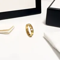 Design Band ringen mannen dames paar ringster letters ringen klassieke luxe designer sieraden