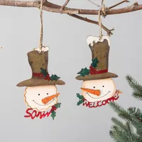 Christmas Decorations Wooden Tree Widgets That Snowman Hang Act The Role Of Creative Atmosphere Theme Layout