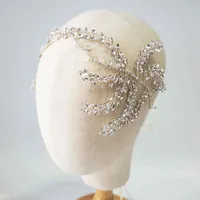 Vintage Crystal Bridal Hair Vine Headband Antique Silver Luxury Wedding Headpiece Crown Fashion Women Hair Accessories CJ191226286d
