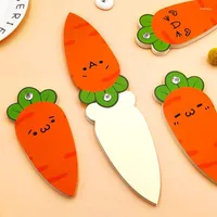 2PCS/LOT Creative Student Memo Memo Carrot Portable فضفاضة فضفاضة فضفاضة حلزونية لطيفة