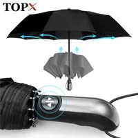 Umbrellas Wind Resistant Fully-Automatic Rain Women For Men 3Folding Gift Parasol Compact Large Travel Business Car 10K 220929