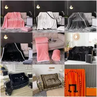 2 Piece DHL All Seasons Flannel Blanket 150 x 200 cm Solid Letter Home Sofa Car Queen Bed Blankets Adults Kids Winter Warm Carpet Branded Home Textiles Beddings Supply