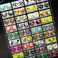 72pcs Mix Style Stainless Steel Fashion Enamel Stud Earrings for Womens Mens Whole Jewelry Lots A-2153039