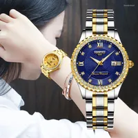 Wristwatches Relogio NIBOSI Feminino Luxury Top Brand Ladies Watch Waterproof Stainless Steel Strap Wristwatch Bracelet Clocks For Wome