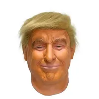 Donald Trump LaTex Mask miliarder amerykański Prezydent Prezes Polityk Halloween Fancy Party Full Head Mask Costume Dress GD27273O