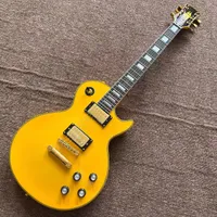 Custom shop electric guitar Yellow color 6 stings guitarra Rosewood fingerboard Support customization