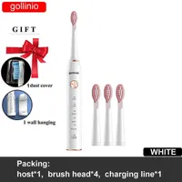 Toothbrush Gollinio Electric Toothbrush Smart Tooth Usb Fast Charging Sonic Gl41g Rechargeable Waterproof Xp7 Delivery Within 24 Hours 0315