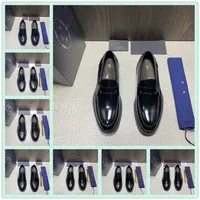 5AOriginal New Men Dress Shoes Shadow Patent Leather Designer Fashion Groom Wedding Shoes Luxury italian style Oxford Shoe Big Size 45